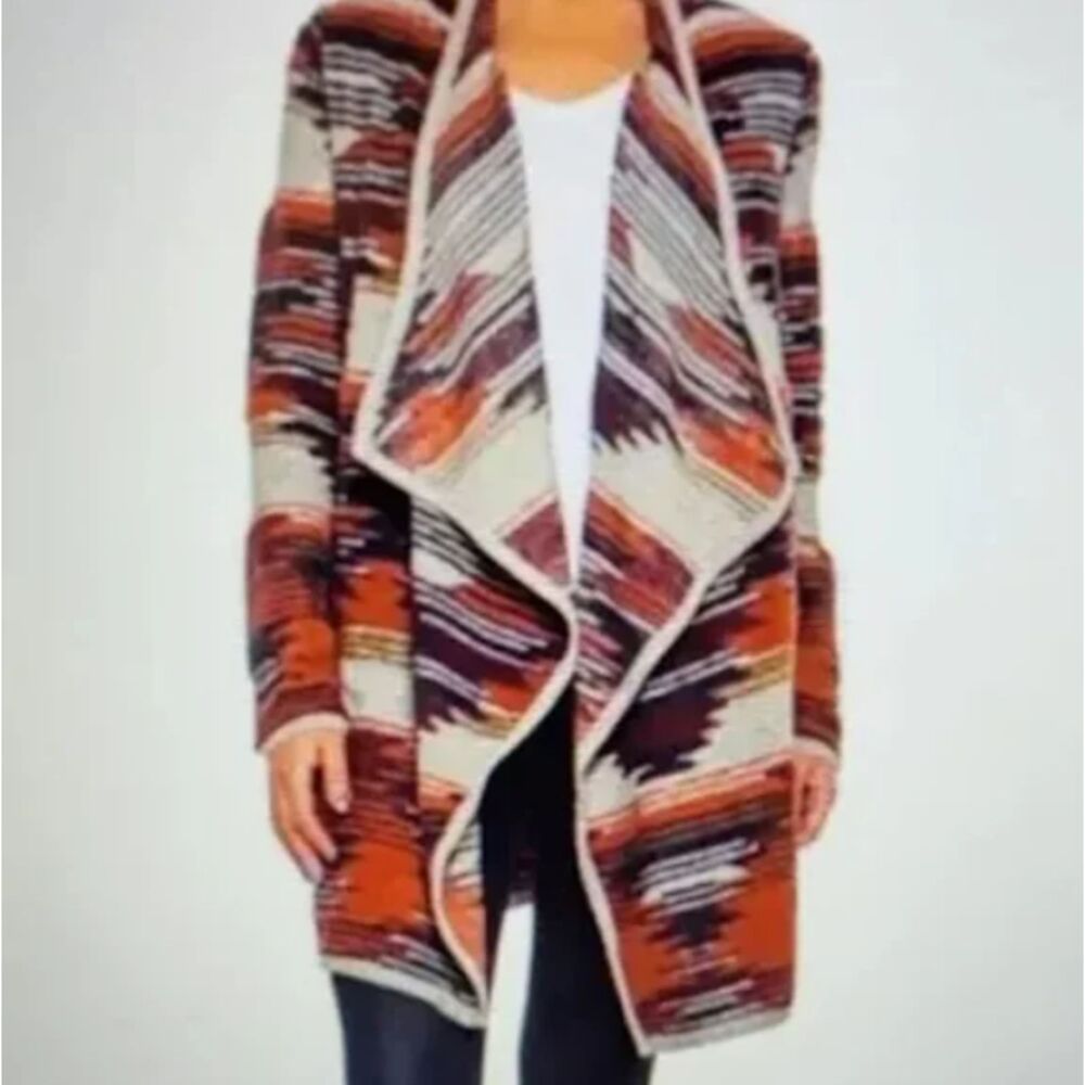 Lucky Brand Southwestern Print Cardigan Size Small